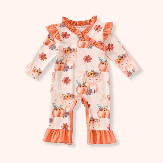 Foxy Patch Girl Romper