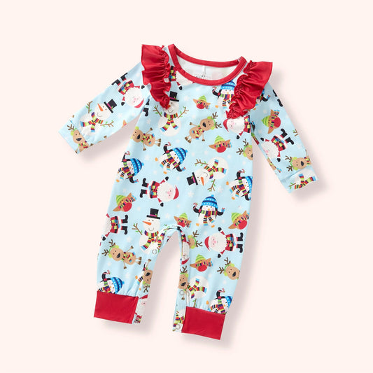 Frosted Fun Baby Girl Romper